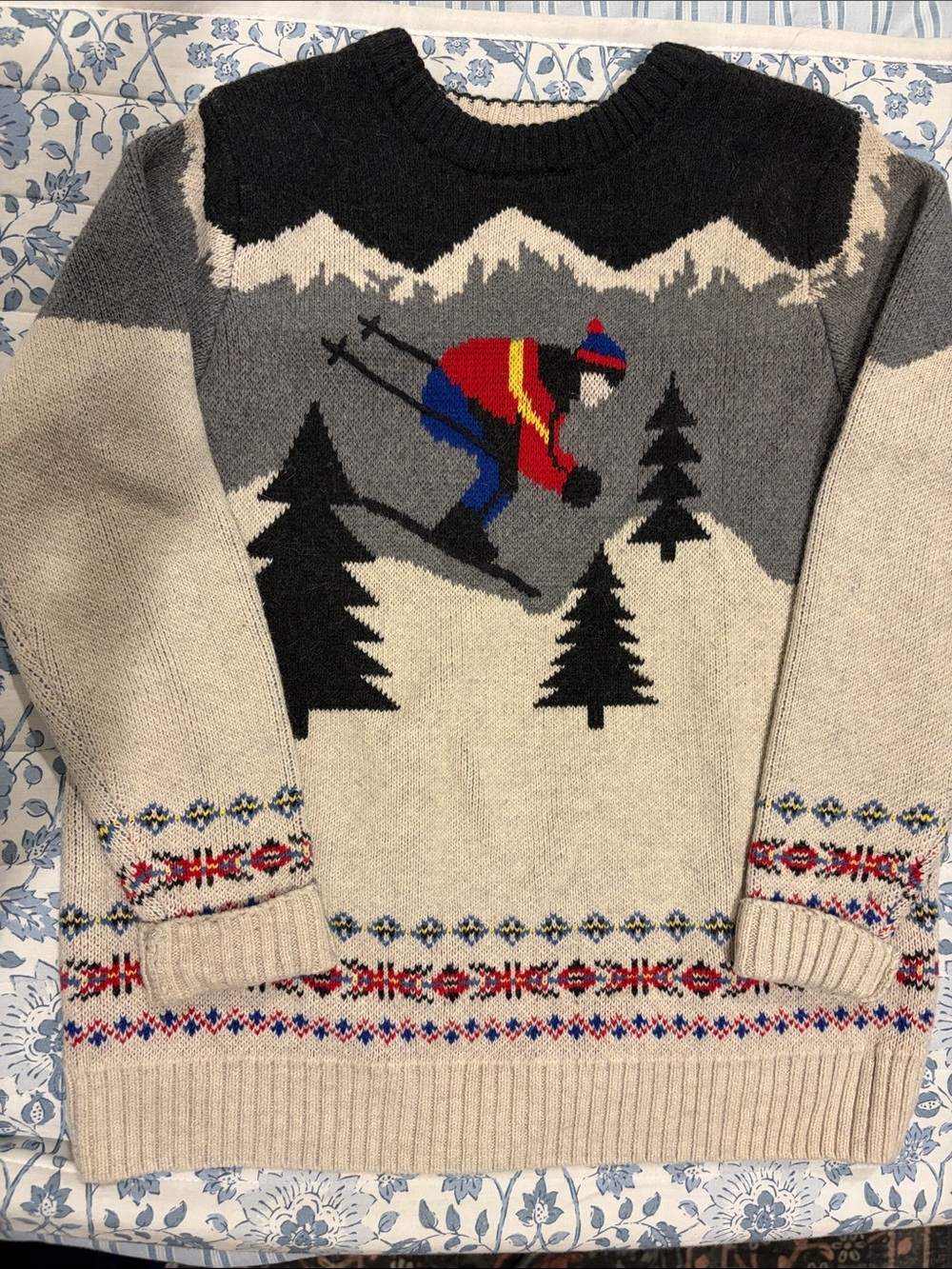 Hanna Andersson Boy Ski Sweater Size 8(130)